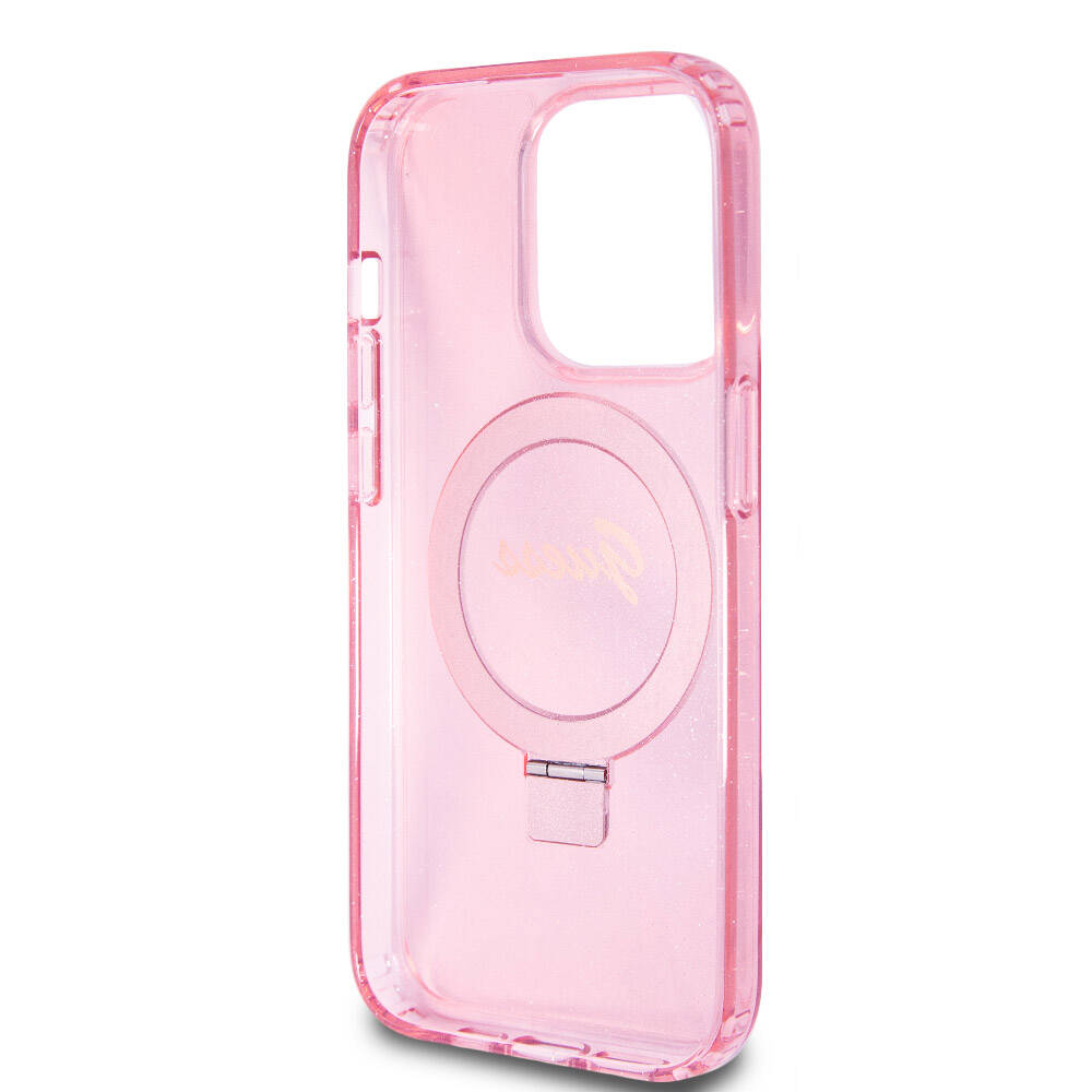 Guess iPhone 15 Pro Orjinal Lisanslı Magsafe Şarj Özellikli Simli Arka Yüzey Ring Standlı Telefon Kılıfı - 21 Guess iPhone 15 Pro Orjinal Lisanslı Magsafe Şarj Özellikli Simli Arka Yüzey Ring Standlı Telefon Kılıfı - 21
